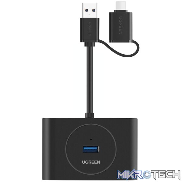 UGREEN 4-Port USB 3.0 Hub with Micro USB | 5Gbps Data Transfer - 0.5m - Image 2