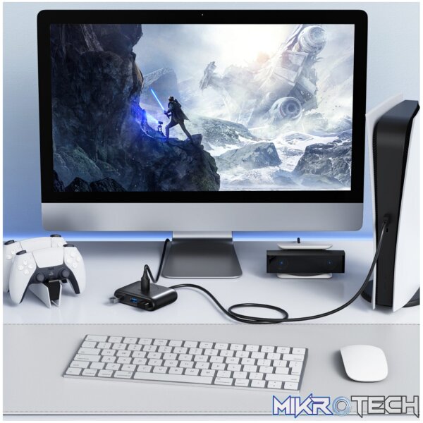 UGREEN 4-Port USB 3.0 Hub with Micro USB | 5Gbps Data Transfer - 0.5m - Image 5