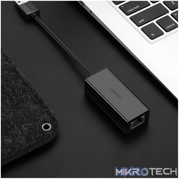 UGREEN CM111 USB-A 3.0 to Gigabit Ethernet Adapter - Black - Image 5