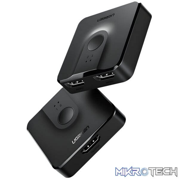 UGREEN CM217-50966 2-in-1 Bi-Directional 4K HDMI Switcher - Black - Image 2