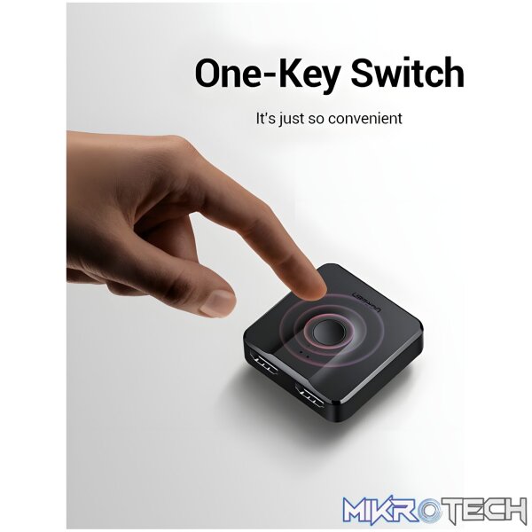 UGREEN CM217-50966 2-in-1 Bi-Directional 4K HDMI Switcher - Black - Image 6