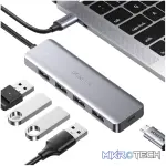 UGREEN CM219-70336 4-in-1 Hub | USB 3.0 | Type-C - Silver - Image 2