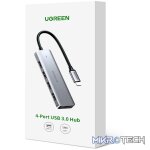 UGREEN CM219-70336 4-in-1 Hub | USB 3.0 | Type-C - Silver - Image 5