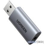 UGREEN CM383-80864 USB-A to 3.5mm Audio Jack External Sound Adapter - Silver