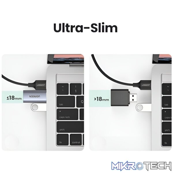 UGREEN CM383-80864 USB-A to 3.5mm Audio Jack External Sound Adapter - Silver - Image 4