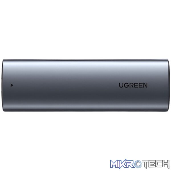 UGREEN CM400-10902 Type-C to M.2 M-KEY PCIe NVMe SSD Enclosure - Silver - Image 2