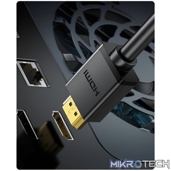 UGREEN HD104-10106 HDMI 4K Cable Male to Male Black 1m - Black - Image 5