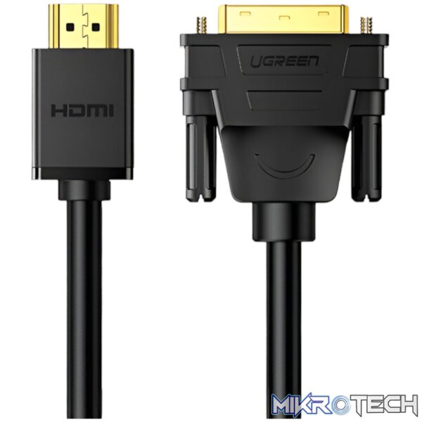 UGREEN HDMI Male to DVI(24+1) Male Cable 2m - Image 2
