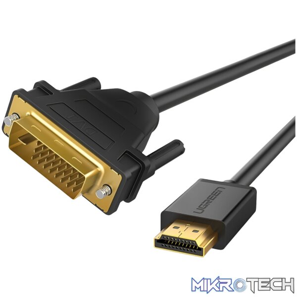 UGREEN HDMI Male to DVI(24+1) Male Cable 2m UGREEN HDMI Male to DVI(24+1) Male Cable 2m