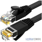 UGREEN NW102 Cat6 U/UTP Flat Ethernet Cable 0.5m - Black