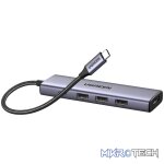 UGREEN Revodok 5-in-1 Hub | Type-C to 4K HDMI (CM511-15596) - Silver - Image 2
