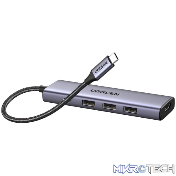 UGREEN Revodok 5-in-1 Hub | Type-C to 4K HDMI (CM511-15596) - Silver - Image 2