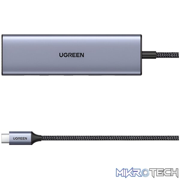 UGREEN Revodok 5-in-1 Hub | Type-C to 4K HDMI (CM511-15596) - Silver - Image 3