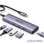 UGREEN Revodok 5-in-1 Hub | Type-C to 4K HDMI (CM511-15596) - Silver - Image 4