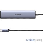 UGREEN Revodok 5-in-1 Type-C Hub | 4K HDMI, USB-A and Type-C Ports – Silver - Image 3