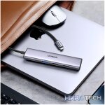 UGREEN Revodok 5-in-1 Type-C Hub | 4K HDMI, USB-A and Type-C Ports – Silver - Image 5