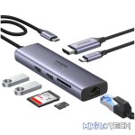 UGREEN Revodok 7-in-1 Type-C Hub - Silver - Image 4