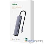 UGREEN Revodok 7-in-1 Type-C Hub - Silver - Image 6