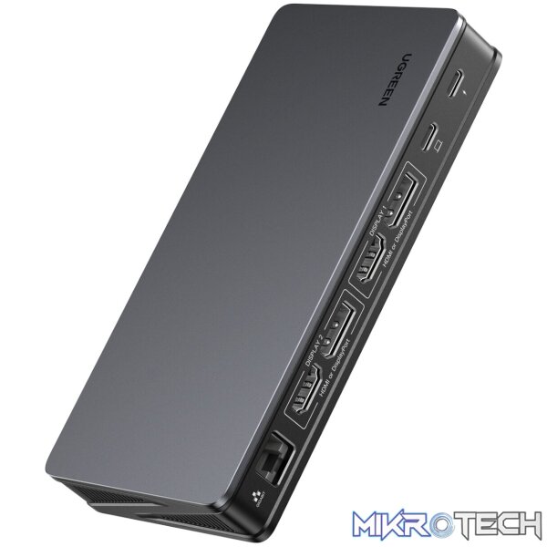 UGREEN Revodok Pro 209 9-in-1 4k HDMI Universal Docking Station | USB-A | Type-C | RJ45- Carbon Black - Image 2