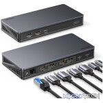UGREEN Revodok Pro 209 9-in-1 4k HDMI Universal Docking Station | USB-A | Type-C | RJ45- Carbon Black - Image 5