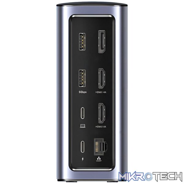 UGREEN Revodok Pro 312 12-in-1 Type-C Docking Station - Silver - Image 4