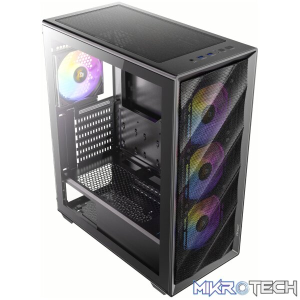 Antec AX85 ATX ARGB Mid-Tower Gaming Chassis - Black - Image 4