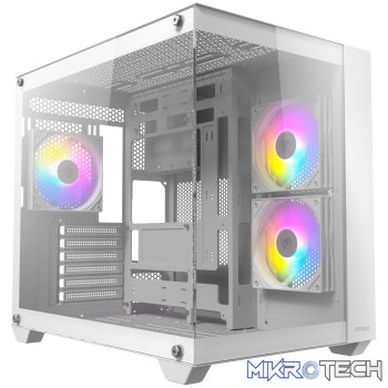 Antec CX800 ARGB ATX Dual Chamber Gaming Chassis - White
