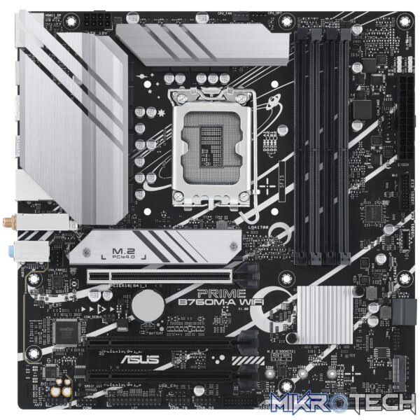 Asus PRIME B760M-A WIFI Intel LGA1700 M-ATX Motherboard - Image 2