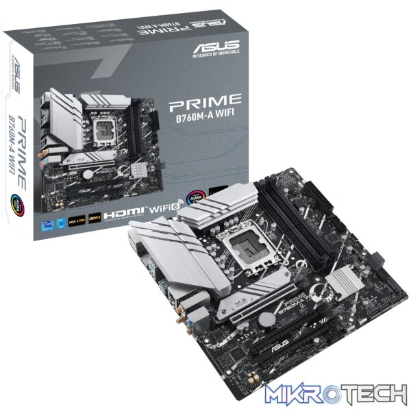 Asus PRIME B760M-A WIFI Intel LGA1700 M-ATX Motherboard Asus PRIME B760M-A WIFI Intel LGA1700 M-ATX Motherboard