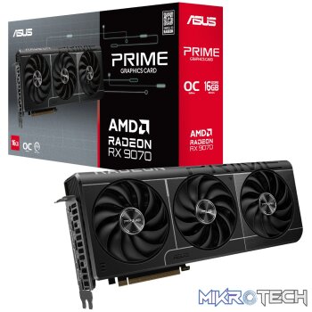 Asus Prime Radeon RX 9070 OC Edition 16GB GDDR6 Graphics Card