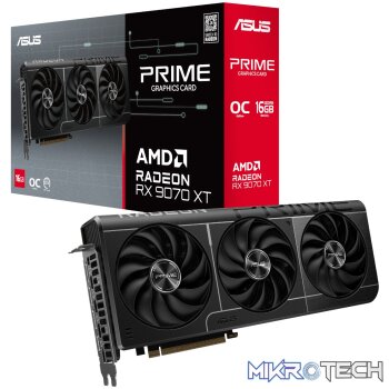 Asus Prime Radeon RX9070 XT OC Edition 16GB GDDR6 Graphics Card