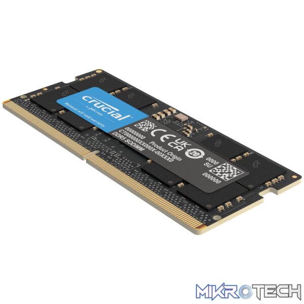 Crucial 64GB 5600MHz DDR5 SODIMM Notebook Memory - Image 3
