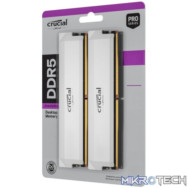 Crucial Pro DDR5-6400 64GB Overclocking Memory Kit - White - Image 5