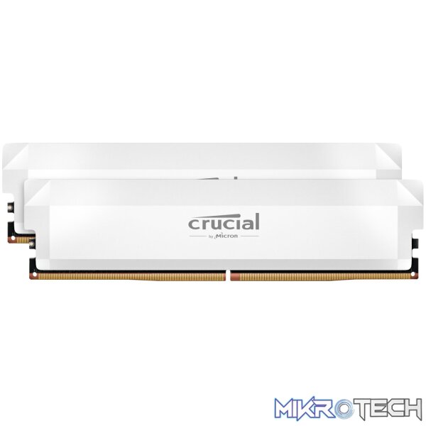 Crucial Pro DDR5-6000 64GB Overclocking Memory Kit - White Crucial Pro DDR5-6000 64GB Overclocking Memory Kit - White