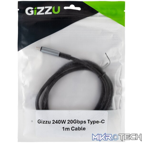 GIZZU 240W 20Gbps Type-C 2m Cable - Image 4