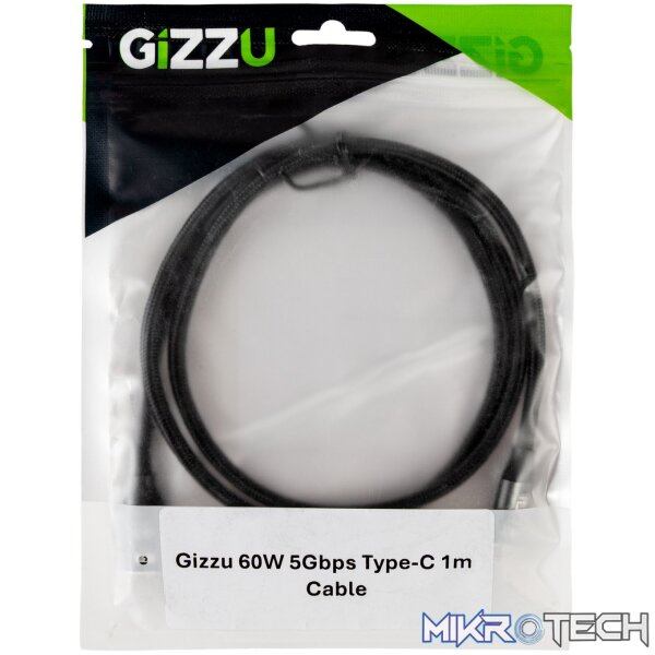 GIZZU 60W 5Gbps Type-C 2m Cable - Image 4
