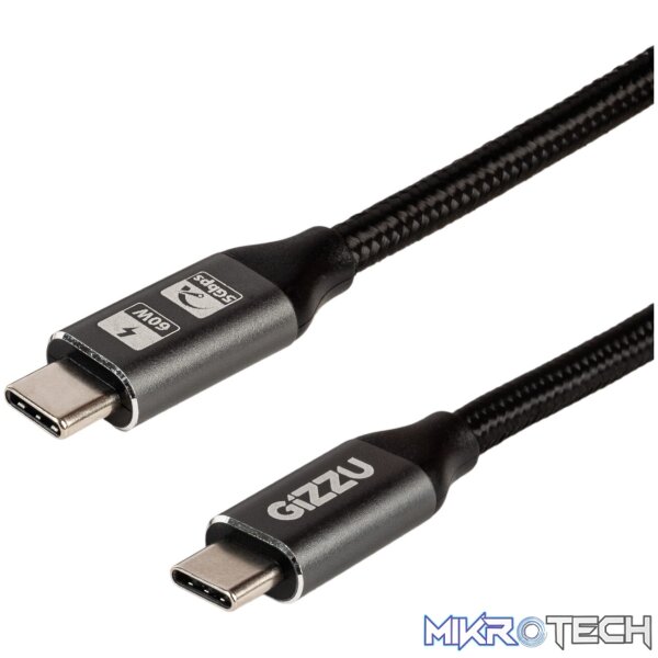 GIZZU 60W 5Gbps Type-C 1m Cable GIZZU 60W 5Gbps Type-C 1m Cable