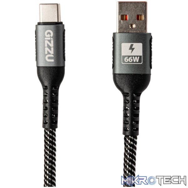GIZZU 66W 480Mbps USB to Type-C 2m Cable - Image 2