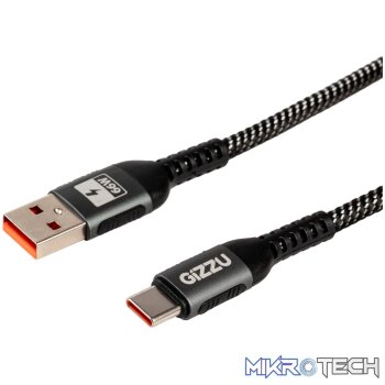 GIZZU 66W 480Mbps USB to Type-C 1m Cable