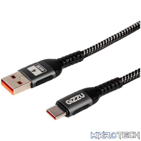 GIZZU 66W 480Mbps USB to Type-C 1m Cable GIZZU 66W 480Mbps USB to Type-C 1m Cable