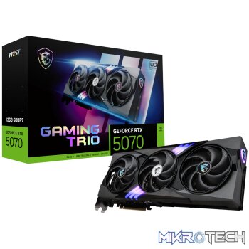 MSI GeForce RTX 5070 GAMING TRIO OC 12GB Graphics Card – Black