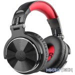Oneodio Pro 10 Professional Wired Over Ear DJ and Studio Monitoring Headphones - Red/Black