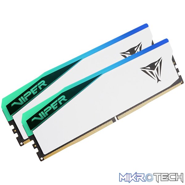 Patriot Viper Elite 5 RGB 32GB 6000MHz DDR5 Desktop Gaming Memory Kit - White - Image 2