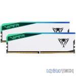 Patriot Viper Elite 5 RGB 32GB 6000MHz DDR5 Desktop Gaming Memory Kit - White