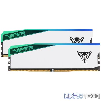Patriot Viper Elite 5 RGB 32GB 6000MHz DDR5 Desktop Gaming Memory Kit - White