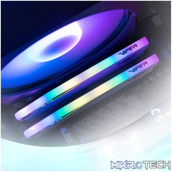 Patriot Viper Elite 5 RGB 32GB 6000MHz DDR5 Desktop Gaming Memory Kit - White - Image 5