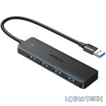 UGREEN 4-in-1 USB 3.0 Hub - High-Speed 5Gbps Data Transfer - Grey - Image 2
