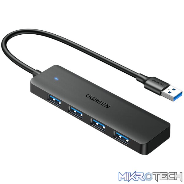 UGREEN 4-in-1 USB 3.0 Hub - High-Speed 5Gbps Data Transfer - Grey - Image 2