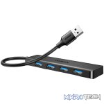 UGREEN 4-in-1 USB 3.0 Hub - High-Speed 5Gbps Data Transfer - Grey - Image 4