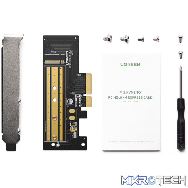 UGREEN CM302 M.2 NVME to PCI-E3.0X4 Express Card - Image 4